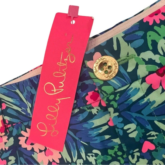 NWT Lilly Pulitzer Floral Shorts 0 - Picture 4 of 4